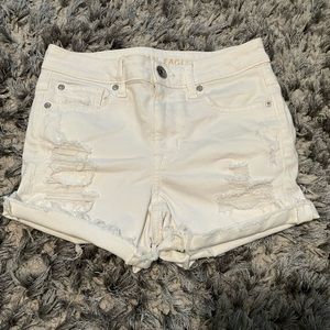 American Eagle Size 2 White jean shorts
